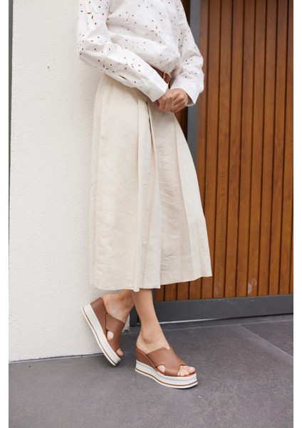 Evelın Kadın Sıyah Gercek Derı Dolgu Taban Terlıj modelleri