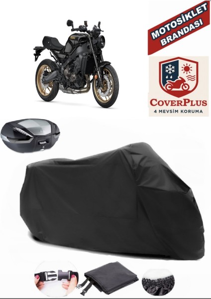 Yamaha Xsr 900 Motor Brandası Siyah Arka Çanta Uyumlu Motorsiket Brandası Motor Örtüsü Çadır Su Geçirmez Motosiklet Kılıfı Motor Brandası