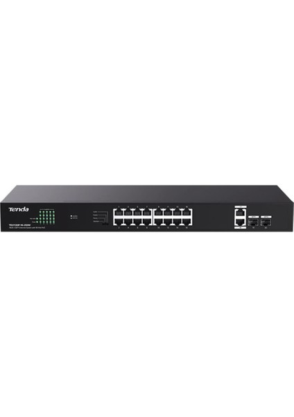 Tenda TEG1120P-16-250W 16 Port Poe+ 10-100-1000 2 Port Uplink + 2 Port Sfp Switch Çelik Kasa