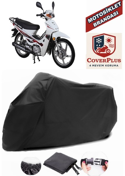 Rmg Moto Gusto Spyder 100 Siyah Motorsiket Brandası Motor Örtüsü Çadır Su Geçirmez Motosiklet Kılıfı Motor Brandası