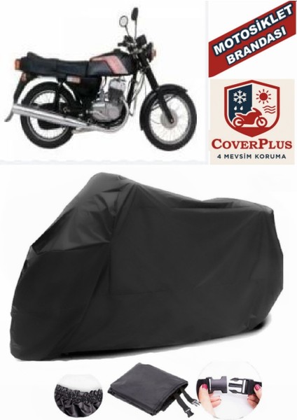 Jawa 250 Laser Motor Brandası Siyah Motorsiket Brandası Motor Örtüsü Çadır Su Geçirmez Motosiklet Kılıfı Motor Brandası