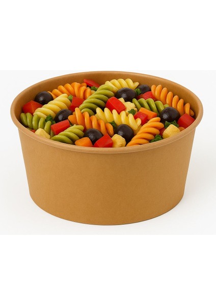 750 cc Kraft Salata Kasesi Kapaklı 25 Adet fırsatları