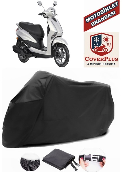 Yamaha Delight Siyah Motorsiket Brandası Motor Örtüsü Çadır Su Geçirmez Motosiklet Kılıfı Motor Brandası