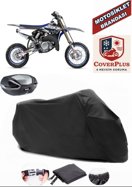 Yamaha Yz 65 Siyah Arka Çanta Uyumlu Motorsiket Brandası Motor Örtüsü Çadır Su Geçirmez Motosiklet Kılıfı Motor Brandası