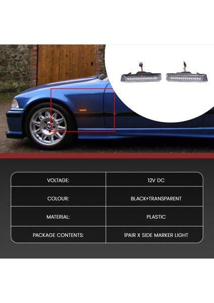 Bmw Için Araba Lensi Dinamik LED Yan Işaret Lambası Gösterge Işığı (Yurt Dışından) fırsatları