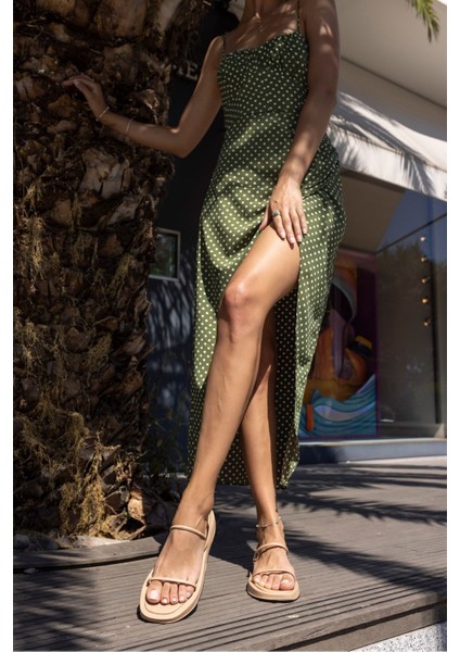 Polya Kadın Siyah Tek Bant Poli Taban Sandalet indirimleri