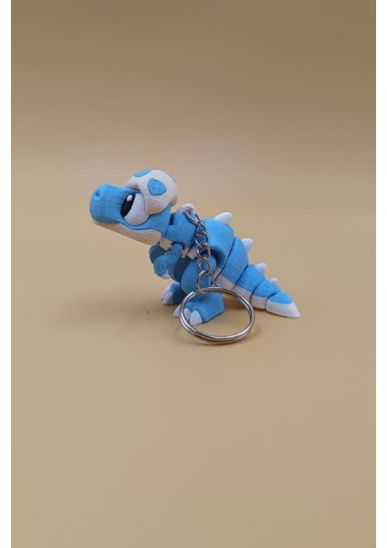 Sevimli Dinozor Figürlü Hareketli Anahtarlık Çanta Süsü Charm