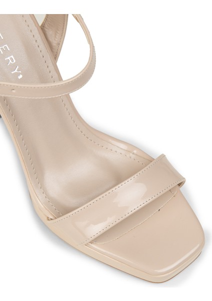 Kadın Rugan Bej Abiye Ayakkabı - SM198ZBEJM01 fırsatları