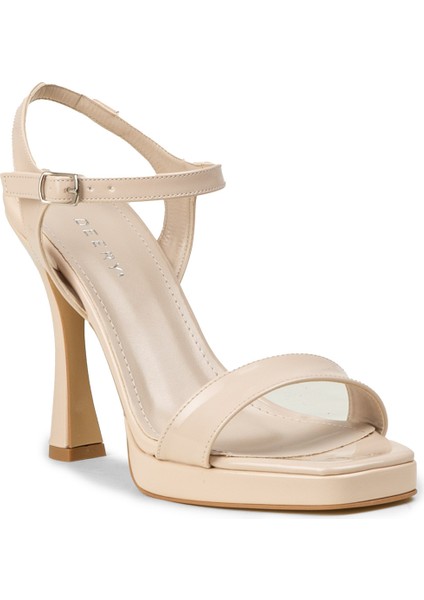 Kadın Rugan Bej Abiye Ayakkabı - SM198ZBEJM01 indirimleri