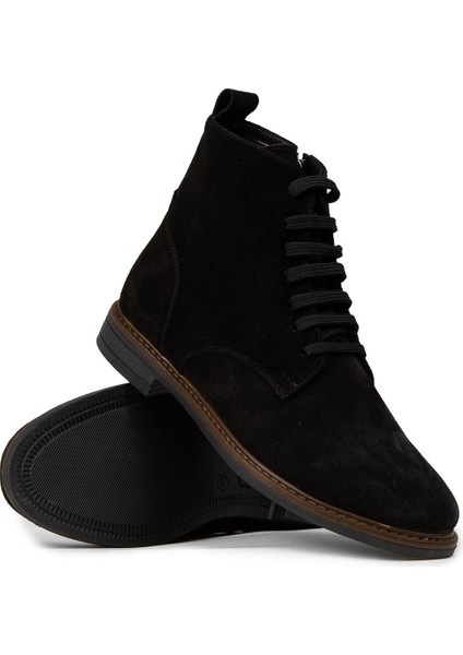 Kadın Hakiki Süet Siyah Bot - N0118ZSYHC01 modelleri