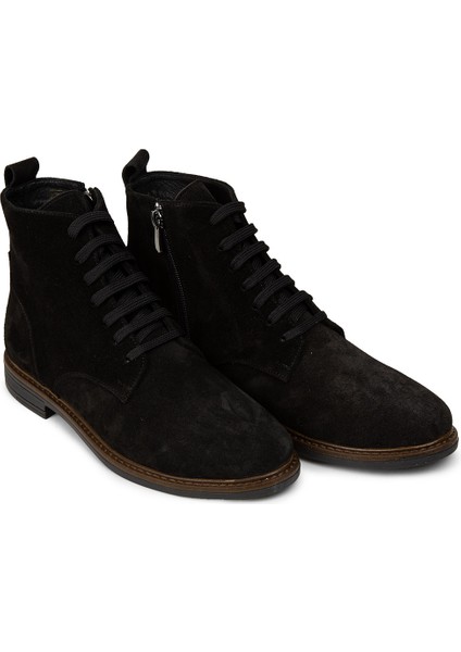 Kadın Hakiki Süet Siyah Bot - N0118ZSYHC01 fırsatları