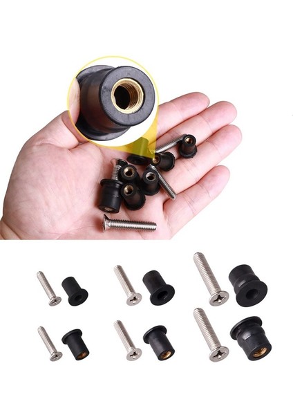 36 Çift M4/m5/m6 Neopren Iyi Fındık Paslanmaz Çelik Vida Kauçuk Kuyu Somunları Kayık Pirinç Bakır Cıvatalar Iyi Somun Kiti (Yurt Dışından) modelleri