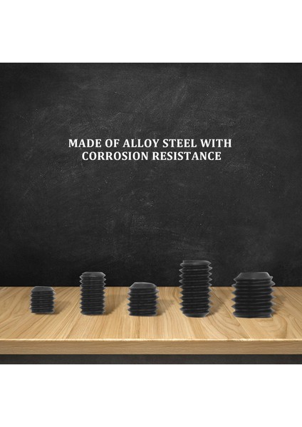 200PCS M3 M4 M5 M6 M8 Hex Kafa Soketi Hex Grub Vida Seti Çiftlik Kiti (Siyah Alaşımlı Çelik) (Yurt Dışından) fırsatları