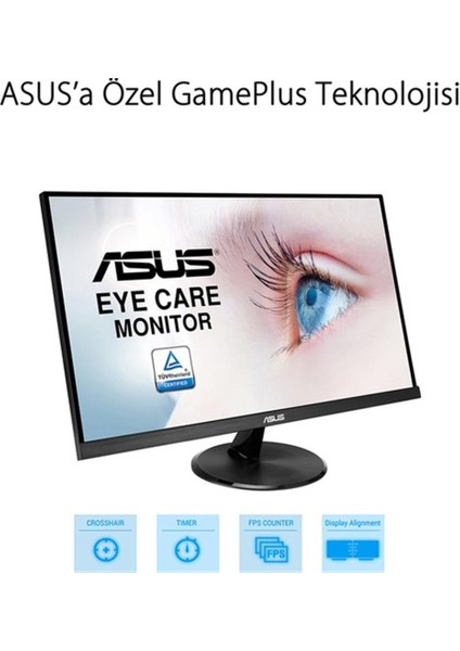 Asus 27" VP279HE 75HZ 1ms (Hdmi+Analog) Çerçevesiz Full Hd IPS Vesa Monitör