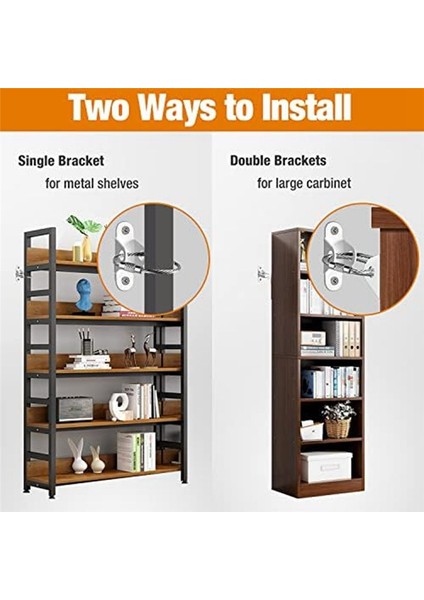 Mobilya Çapası (Pac OF10) Anti-Tip Mobilya Ankrajı, Mobilya Dresser Duvar Güvenliği Ankrajı Mobilya Bağlantı Elemanı Duvar C (Yurt Dışından) fırsatları