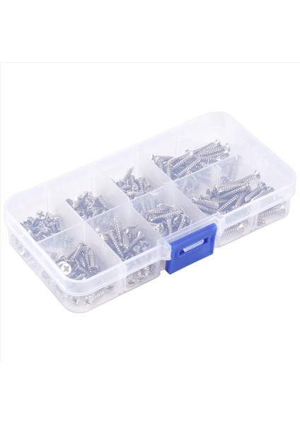 200PCS M3 Paslanmaz Çelik Düz Kafa Vidaları Kitler Yüksek Mukavemetli Kendi Kendine Dokunma Vidaları Ahşap Mobilya Için Ayarlanmış (Yurt Dışından)