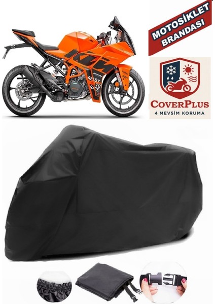 Ktm 125 Rc Siyah Motorsiket Brandası Motor Örtüsü Çadır Su Geçirmez Motosiklet Kılıfı Motor Brandası