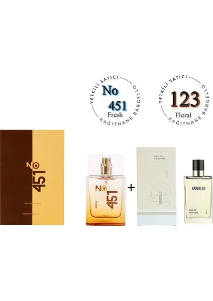 No:451 + 123 Unisex / Kadın Parfüm Edp Fresh / Floral - MNMS451123