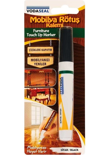 Vodaseal Mobilya Rötuş Kalemi Tekli Siyah