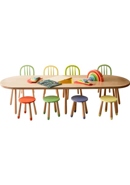 Woodnjoy 2.40 Oval Grup Etkinlik Masası fiyatları