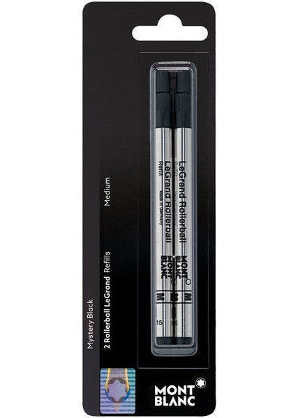 2 Rollerball Legrand Refills (M) Mystery Black 107884