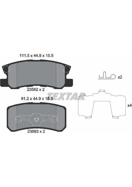 2358202 Arka Fren Balatasi 068020256AA 1606294580 1611838980