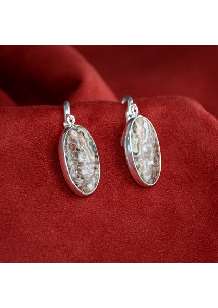 Akik taşlı Gümüş Çerçeve Küpe fiyatları