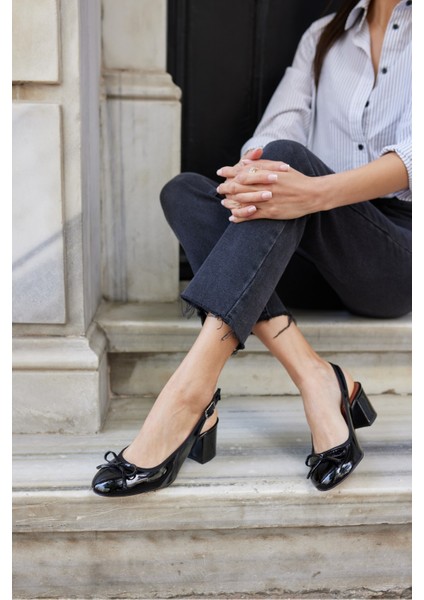 Dorado Kadın Nude Cilt Slingback Kalin Topuklu Ayakkabi fiyatları