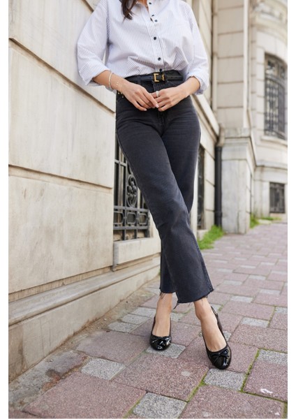 Dorado Kadın Nude Cilt Slingback Kalin Topuklu Ayakkabi