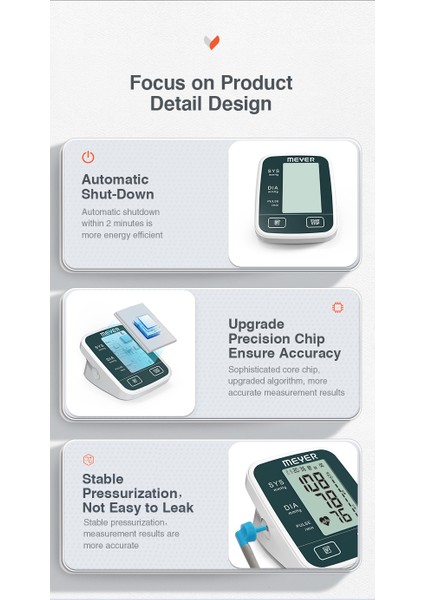 Meyer M2 Talky Üst Koldan Ölçer Konuşan Dijital Tansiyon Aleti