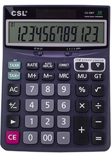 Csl CS-130T 12 Hane Masa Tipi Işlem Kontrollü Hesap Makinesi