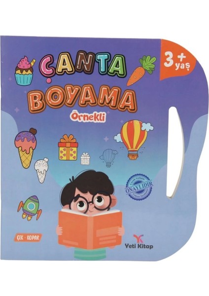 Çanta Kitap Boyama Kitabı Örnekli