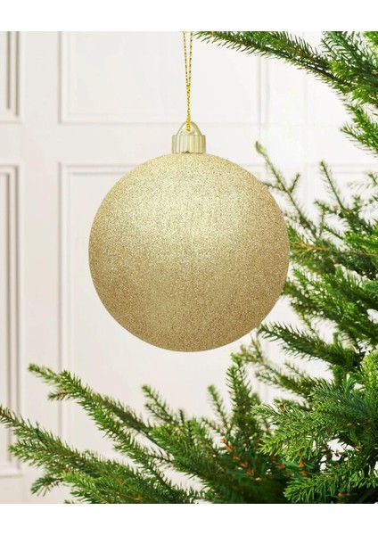 Yılbaşı Topları Simli Çam Ağacı Süsleri Altın 20 cm fiyatları