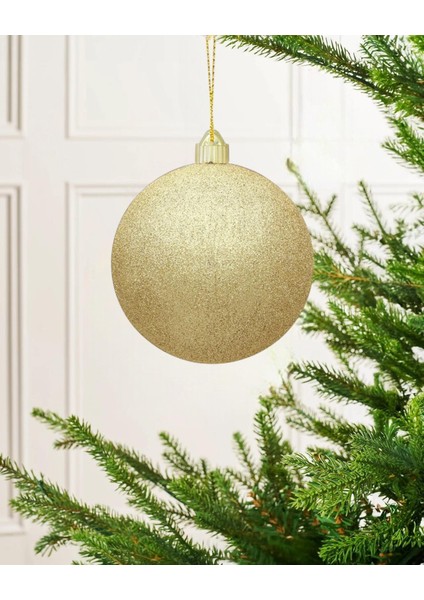 Yılbaşı Topları Simli Çam Ağacı Süsleri Altın 15 cm fiyatları