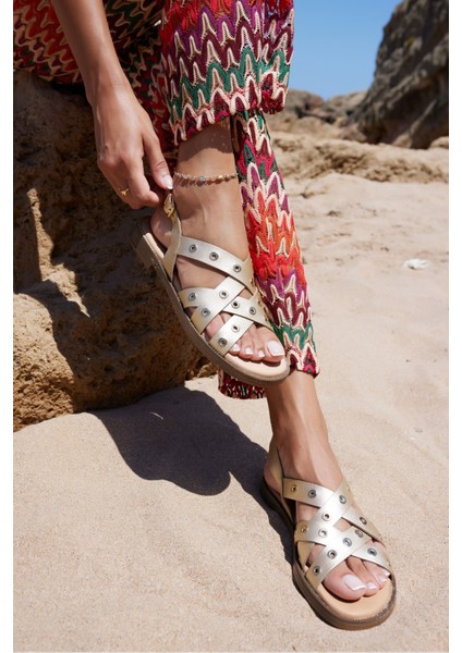 Allison Kadin Siyah Gercek Deri Ispanya Uretım Sandalet indirimleri