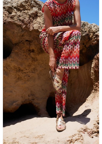 Allison Kadin Siyah Gercek Deri Ispanya Uretım Sandalet