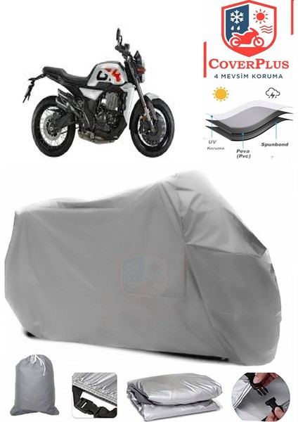 Zontes 350 Gk Gri Motorsiket Brandası Motor Örtüsü Çadır Su Geçirmez Motosiklet Kılıfı Motor Brandası