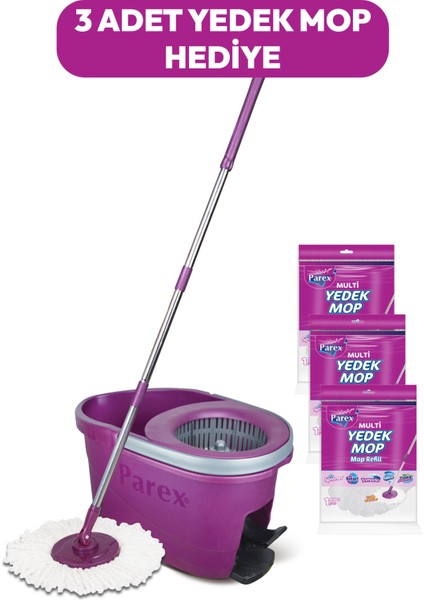 Thunderbolt Pedallı Otomatik Temizlik Seti ve 3'lü Yedek Mop fiyatları