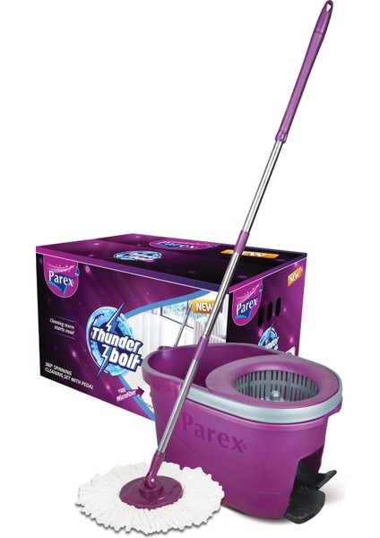 Thunderbolt Pedallı Otomatik Temizlik Seti ve 3'lü Yedek Mop modelleri