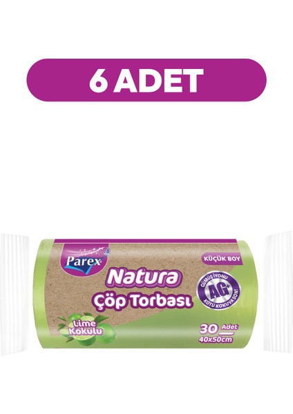 Natura Çöp Torbası Küçük Boy 30'lu 40 x 50 cm Altılı Paket fiyatları