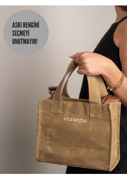 Sole Mumlu Kanvas Çanta - Çöl Kumu fiyatları