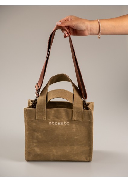 Sole Mumlu Kanvas Çanta - Çöl Kumu modelleri