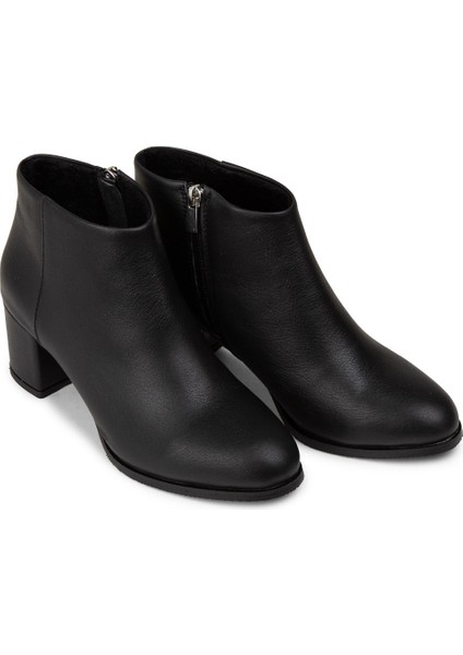 Kadın Hakiki Deri Siyah Fermuarlı Bot - A3324ZSYHC01 modelleri
