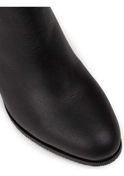 Kadın Hakiki Deri Siyah Fermuarlı Bot - A3324ZSYHC01 fırsatları