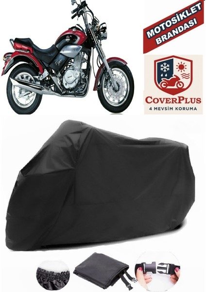 Kanuni Tiger 250 Motor Brandası Siyah Motorsiket Brandası Motor Örtüsü Çadır Su Geçirmez Motosiklet Kılıfı Motor Brandası