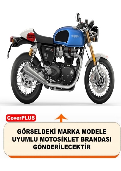 Triumph Thruxton Rs Arka Çanta Uyumlu (Gri) Motorsiket Brandası Motor Örtüsü Çadır Su Geçirmez Motosiklet Kılıfı Motor Brandası fiyatları