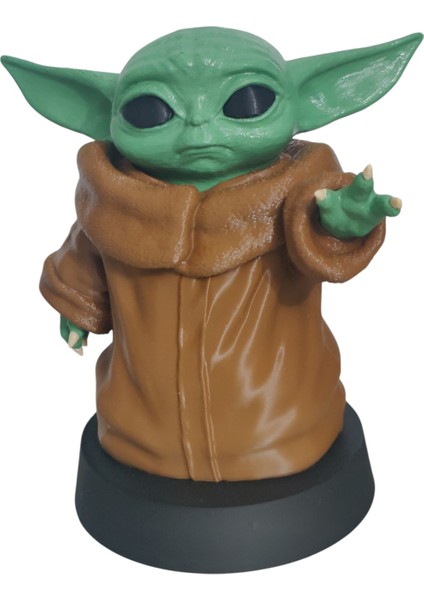 Baby Yoda (Grogu) Figür Biblo – 3D Baskı Özel Üretim modelleri