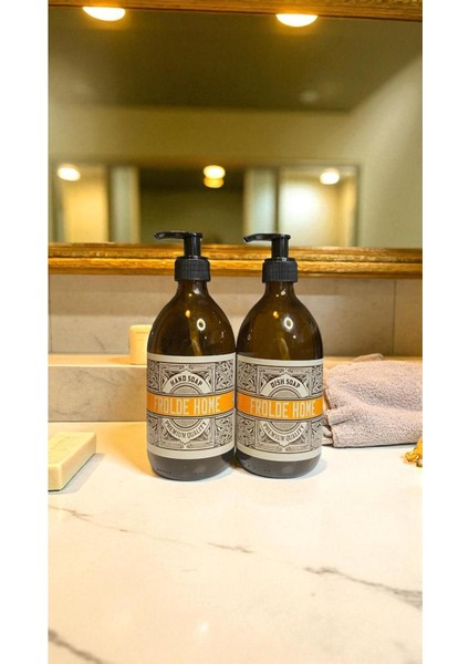 Home 2'li Amber Cam Mutfak Temizleyici Bulaşık Deterjanı Şişesi Sabunluk fiyatları