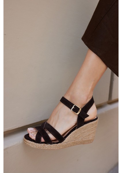 Susana Kadın Bej Bantli Espadril Taban Sandalet