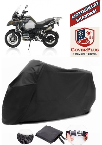 Bmw R 1200 Gs Siyah Motorsiket Brandası Motor Örtüsü Çadır Su Geçirmez Motosiklet Kılıfı Motor Brandası